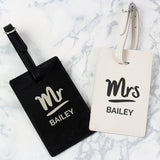 Mr & Mrs Black & Cream Luggage Tag Set - Gift Moments