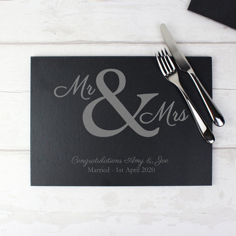 Mr & Mrs Slate Placemat - Gift Moments