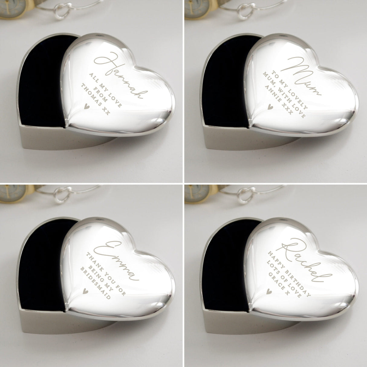 Name and Message Heart Trinket Box - Gift Moments