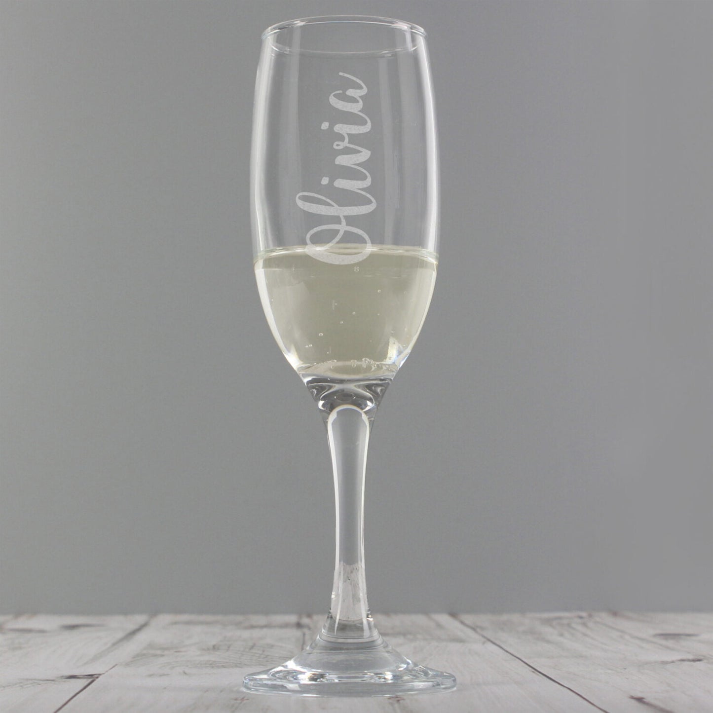 Personalised Name Only Engraved Flute: 3 - Champagne Flutes By Gift Moments