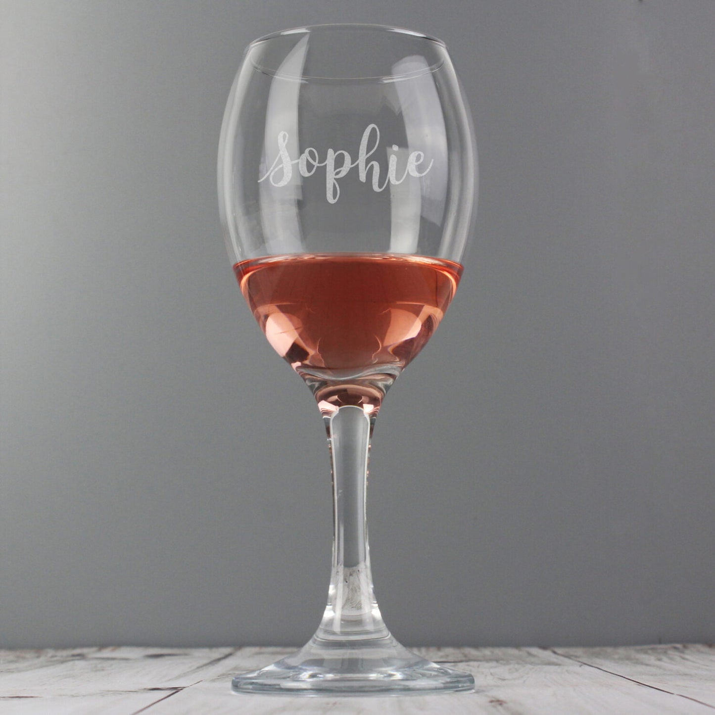 Personalised Name Only Engraved Wine Glass: 1 - Wine Glasses By Gift Moments