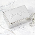 Personalised Name Rectangular Jewellery Box - Shop Jewellery Boxes At Gift Moments - 1