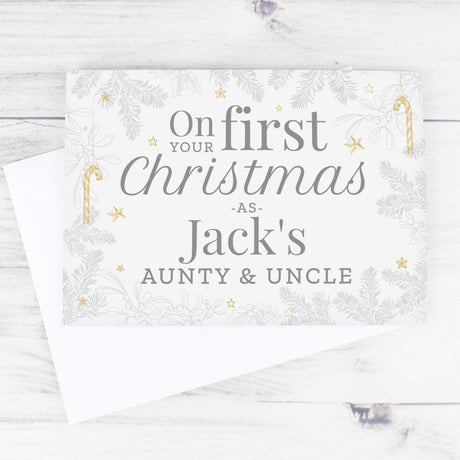 On Your First Christmas As' Card - Gift Moments