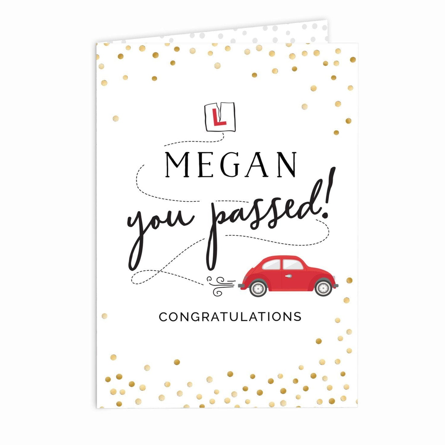 Personalised Passed Driving Test Card: 3 - Greeting Cards By Gift Moments