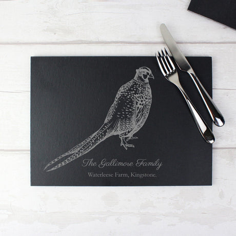 Pheasant Slate Placemat - Gift Moments