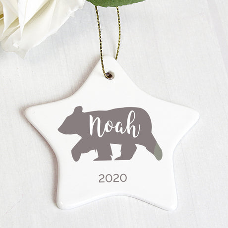 Polar Bear Ceramic Star Decoration - Gift Moments