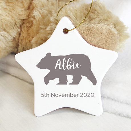 Polar Bear Ceramic Star Decoration - Gift Moments