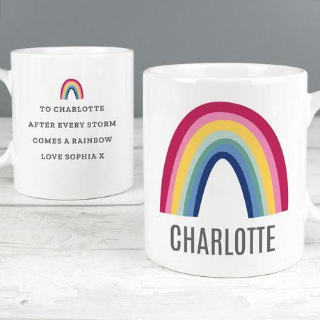 Personalised Rainbow Mug: 5 - Mugs By Gift Moments