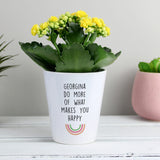 Personalised Rainbow Plant Pot: 1 - Pots & Planters By Gift Moments