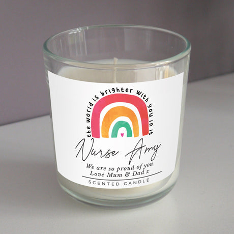 Rainbow Scented Jar Candle - Gift Moments