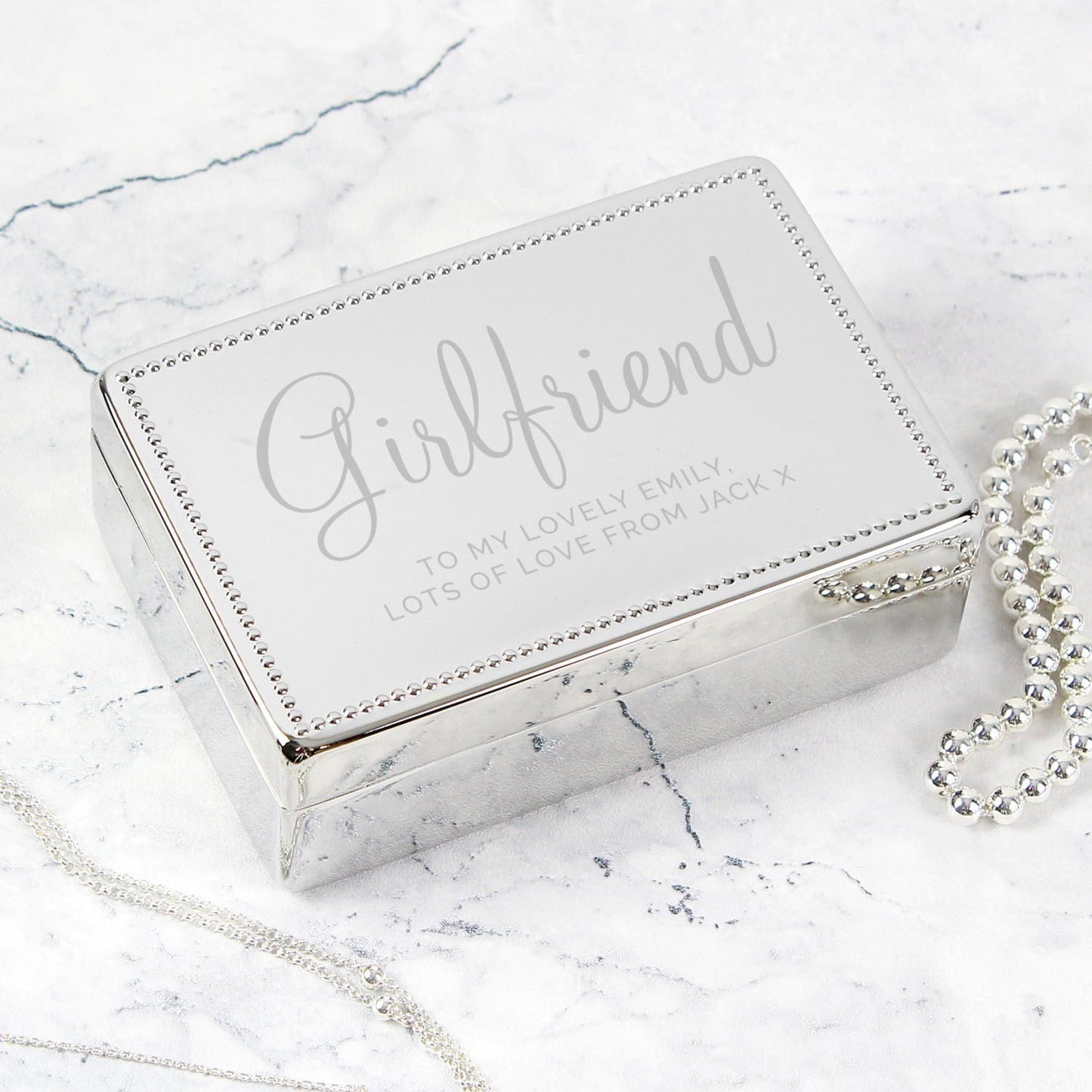 Personalised Rectangular Jewellery Box: 2 - Jewellery Boxes By Gift Moments