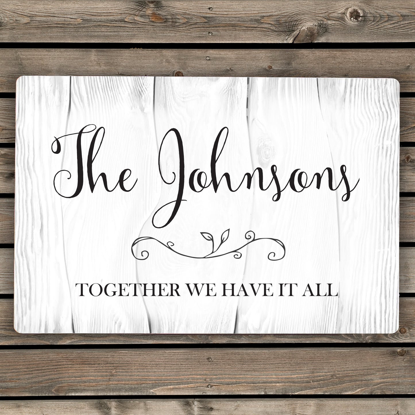 Personalised Rustic Metal Sign: 1 - Signs & Plaques By Gift Moments