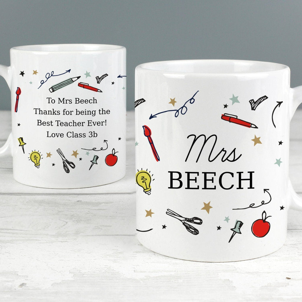 Personalised School Teachers Mug - Shop Mugs At Gift Moments - 1