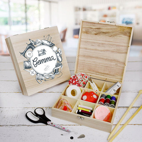 Sewing Box - 9 compartment - Gift Moments