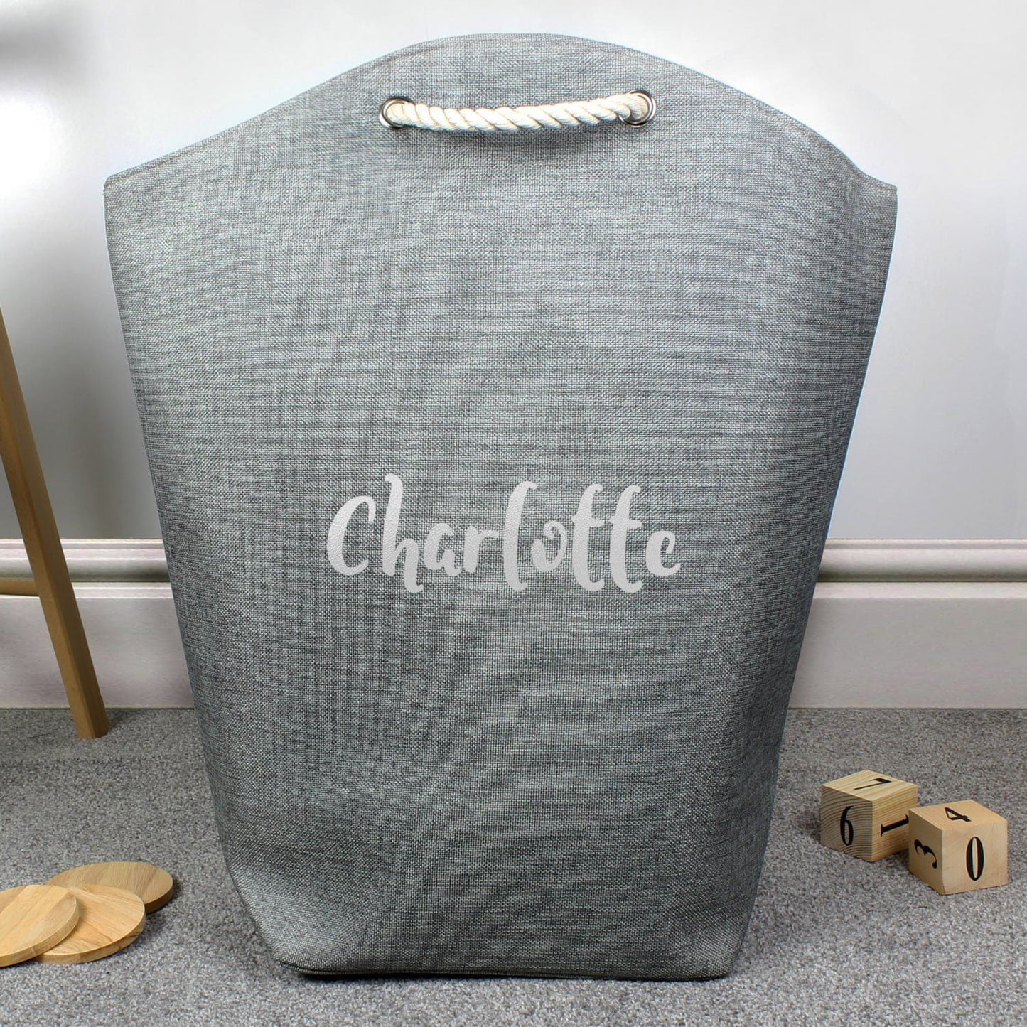 Personalised Silver Name Storage Bag: 1 - Storage By Gift Moments