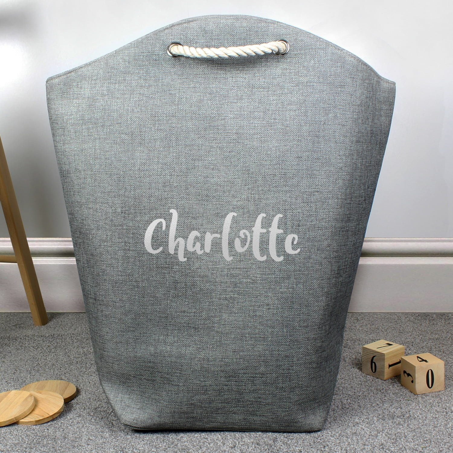 Personalised Silver Name Storage Bag: 1 - Storage By Gift Moments