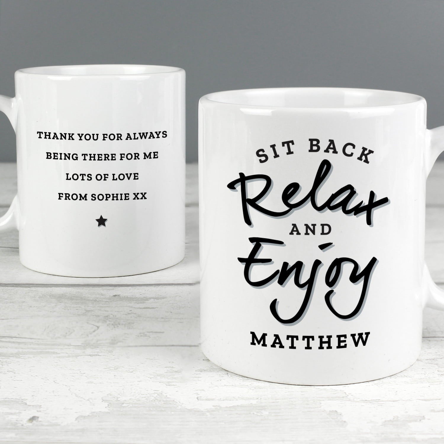 Personalised Sit Back & Relax Mug: 3 - Mugs By Gift Moments