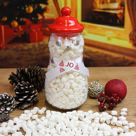 Snowman Sweet Jar - Mini Mallows - Gift Moments