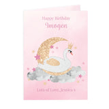 Personalised Swan Lake Card: 2 - Greeting Cards By Gift Moments
