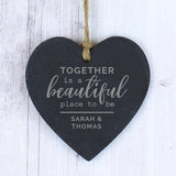 Together Slate Heart Decoration - Gift Moments
