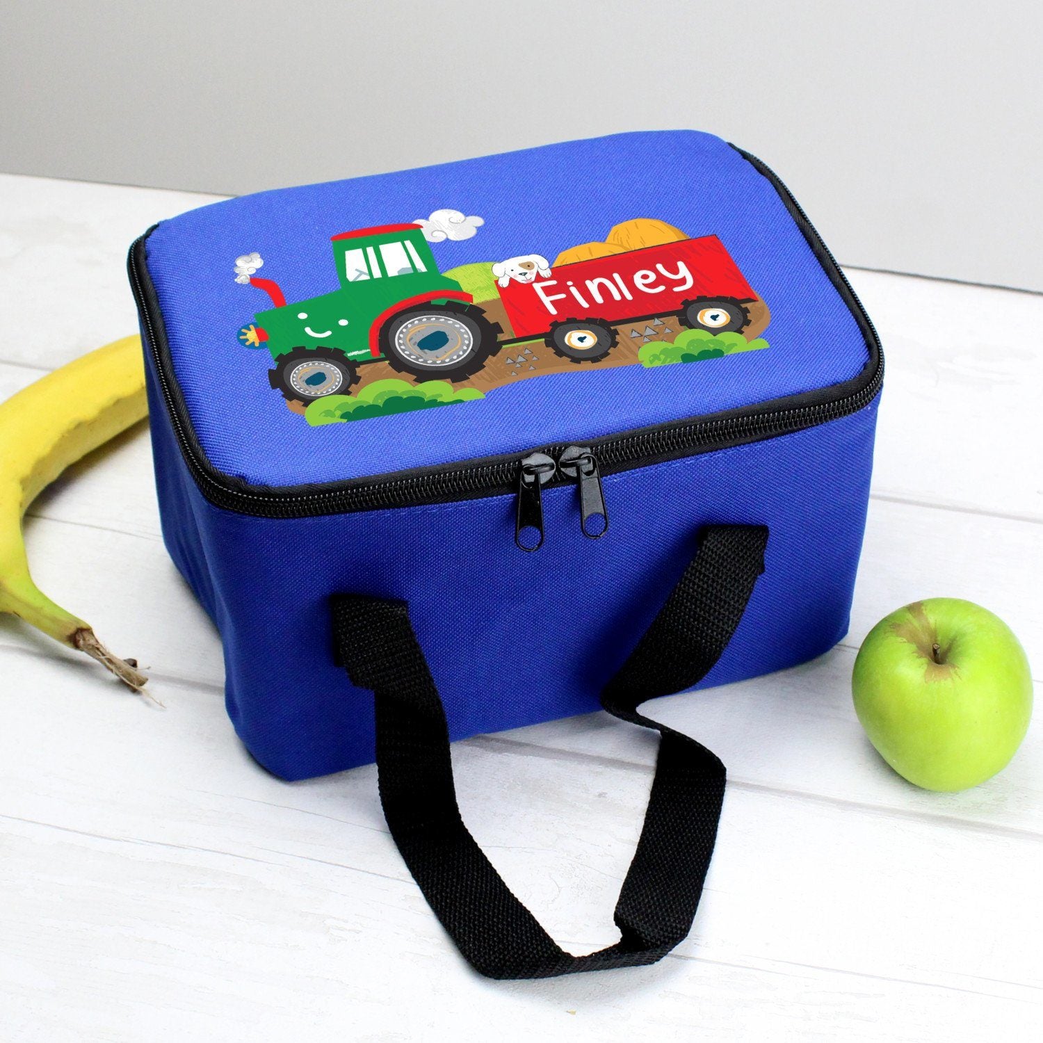 Personalised Tractor Blue Lunch Bag - Shop Lunch Boxes & Bags At Gift Moments - 3