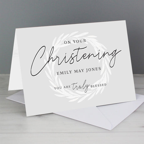 Truly Blessed' Christening Card - Gift Moments