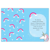 Personalised Unicorn Birthday Card: 3 - Greeting Cards By Gift Moments