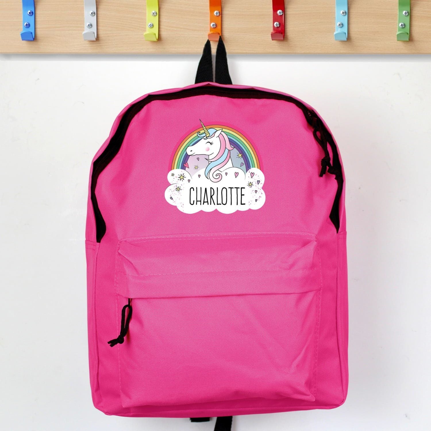 Personalised Unicorn Pink Backpack - Shop Kids Bags At Gift Moments - 1