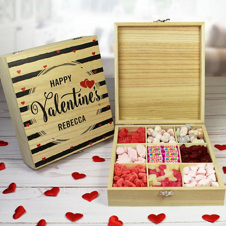 Valentine Wooden Sweet Box - Gift Moments