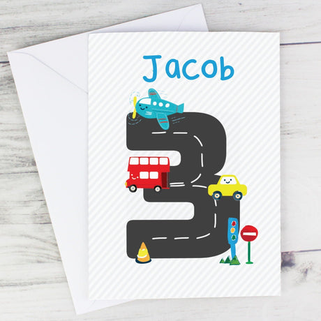 Vehicles Birthday Card - Gift Moments