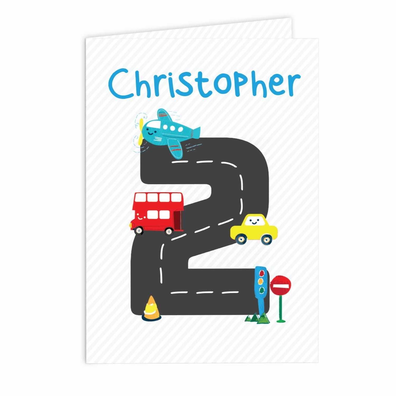 Personalised Vehicles Birthday Card: 3 - Greeting Cards By Gift Moments