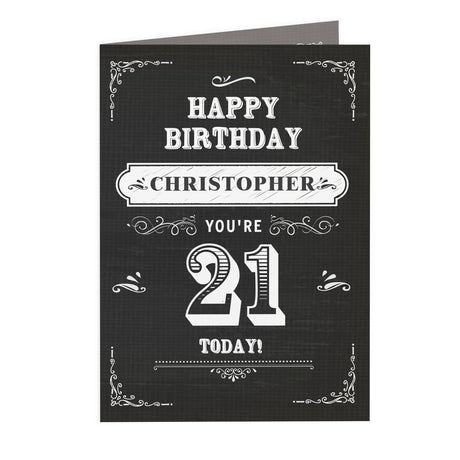 Vintage Typography Birthday Card - Gift Moments