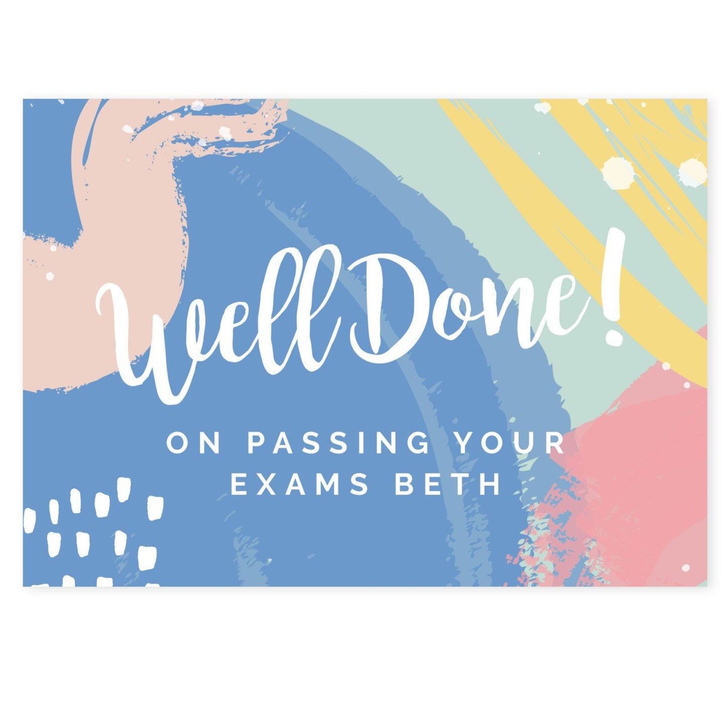 Personalised Well Done! Card: 4 - Greeting Cards By Gift Moments