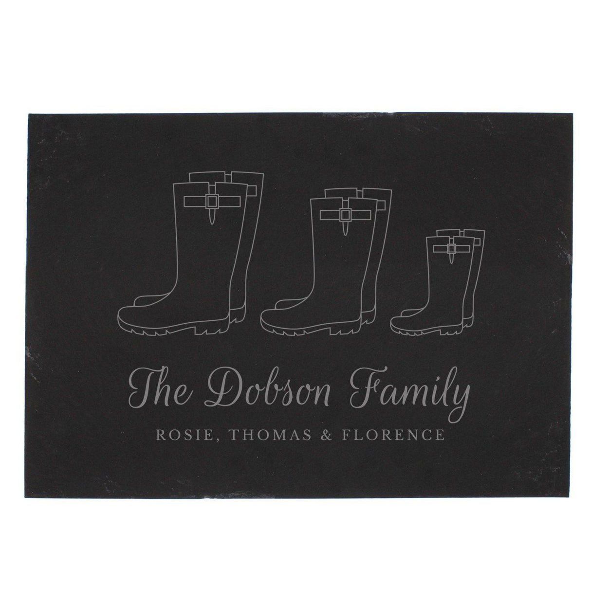 Welly Boot Family of Three Slate - Gift Moments