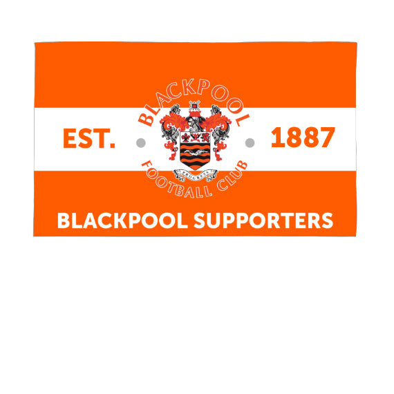 Personalised Blackpool Supporters 5ft x 3ft Banner