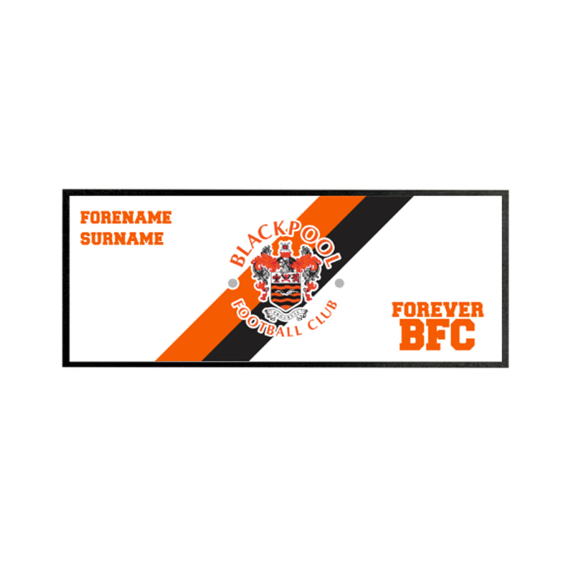 Personalised Blackpool FC Forever Bar Runner
