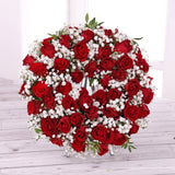 Red Rose & Gypsophila Floral Wreath - Gift Moments