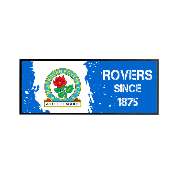 Personalised Blackburn Rovers FC Paint Splash Bar Runner