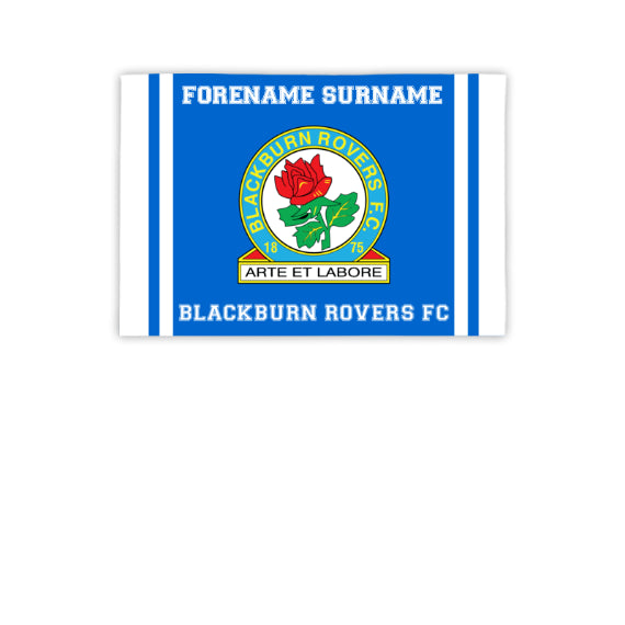 Personalised Blackburn Rovers FC Crest 3ft x 2ft Banner