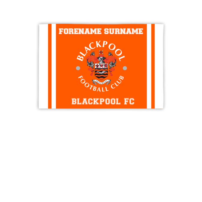 Personalised Blackpool FC Crest 3ft x 2ft Banner