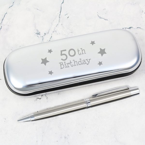 50th Birthday Pen & Box: 1 - Pens & Pencils By Gift Moments