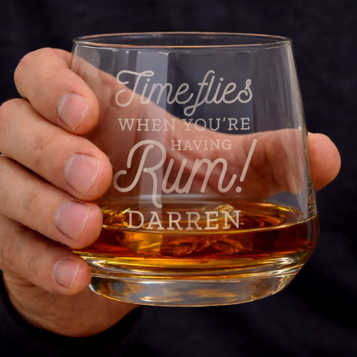 Personalised Time Flies When You're Having Rum Tumbler