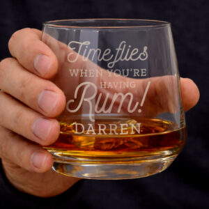Personalised Time Flies When You're Having Rum Tumbler