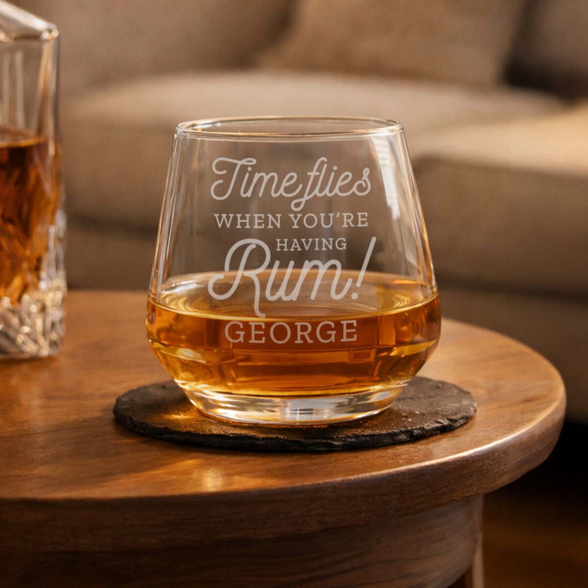 Personalised Time Flies When You're Having Rum Tumbler