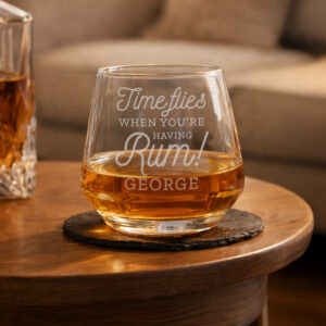 Personalised Time Flies When You're Having Rum Tumbler