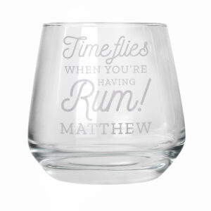 Personalised Time Flies When You're Having Rum Tumbler