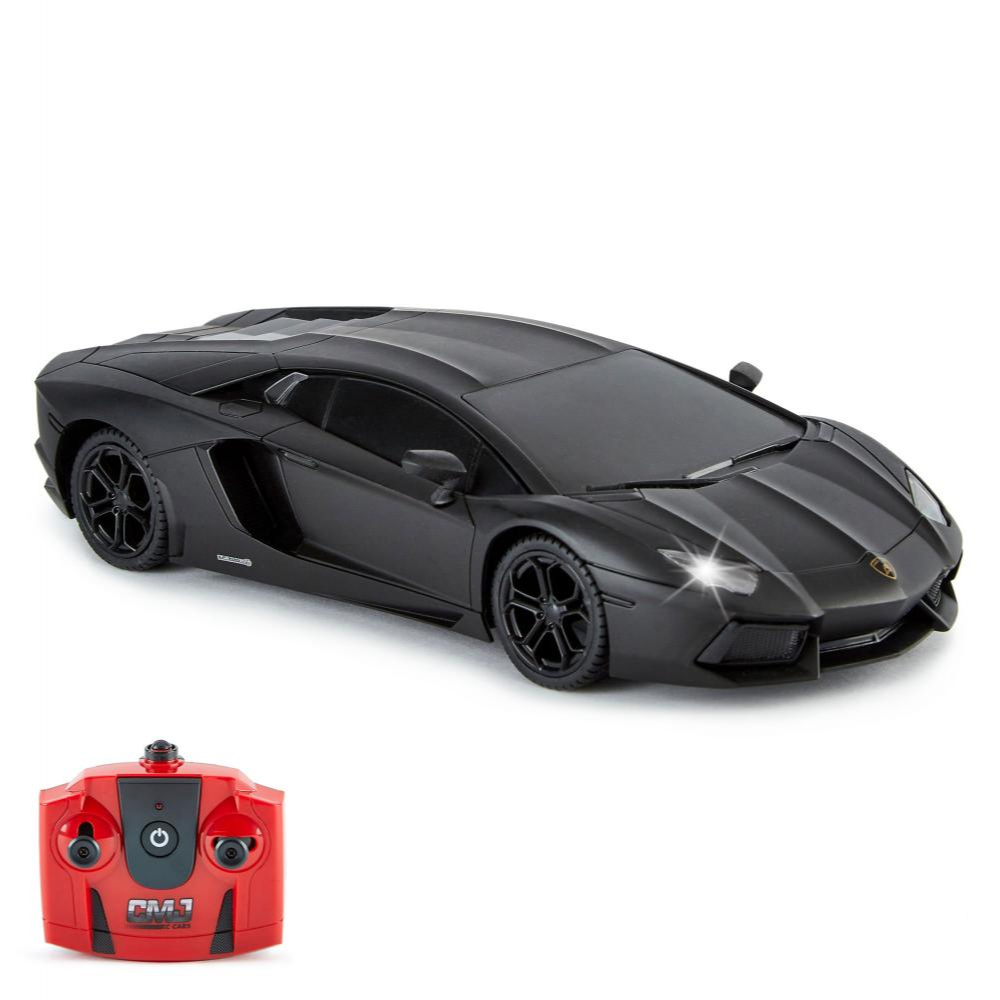 Lamborghini Aventador Radio Controlled Car 1:24 Scale Black