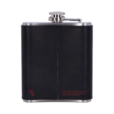 Ac dc black ice album embossed hip flask
