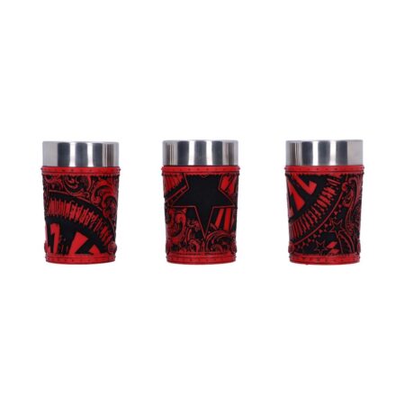 Ac dc logo set 3 shot glass