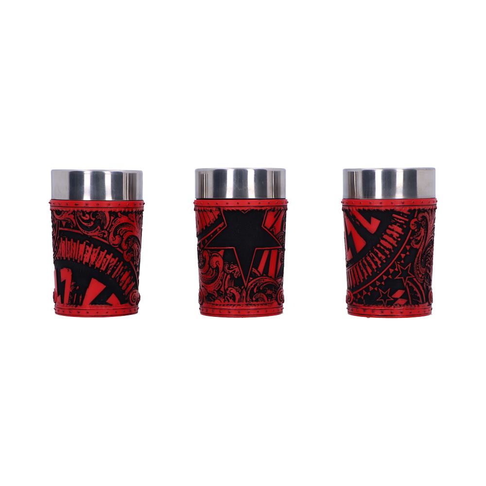 Ac dc logo set 3 shot glass